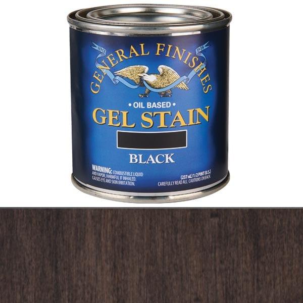 Gel Stain - Oil Based - Color:Black - Size:8-oz